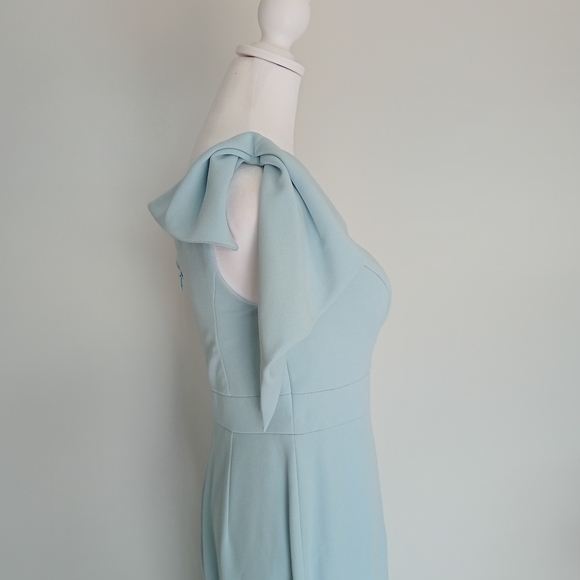 AZAZIE  One-Shoulder Light Blue Dress - Picture 5 of 11